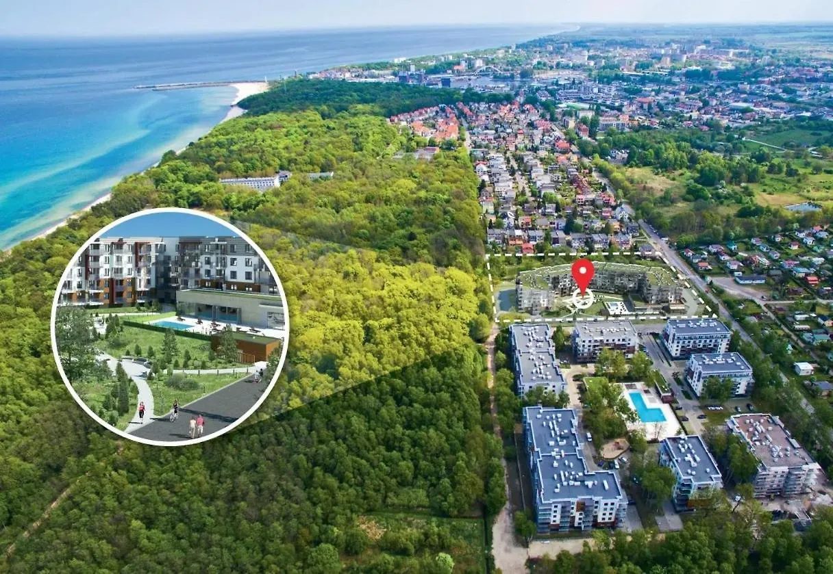 Apartment Polanki Park Apartament Fala - W Cenie Basen, Sauna, Jacuzzi, Silownia, Miejsce Postojowe Kolobrzeg